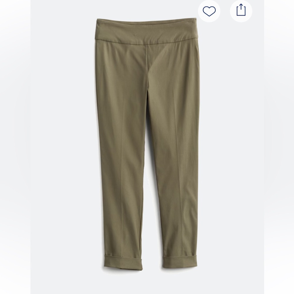 Tribal Fia Cuffed Cropper Trouser Olive